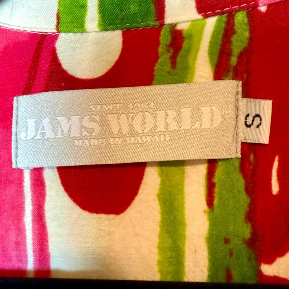 Jams World Valerian Print Button Up Top Multicolor Size Small - Picture 13 of 16